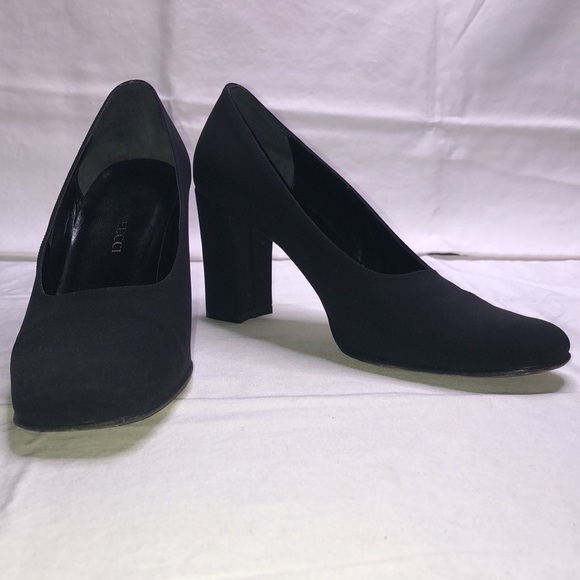 Sesto Meucci “Colette,” Black Fabric Heels/Pumps, W7.5 M, w/3.25” Heel - Picture 12 of 16
